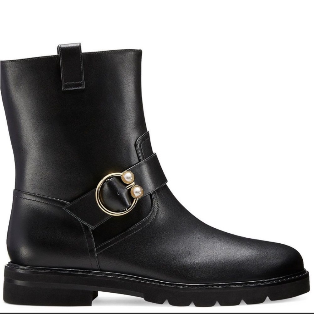 Stuart Weitzman Arlo Bootie with faux pearl